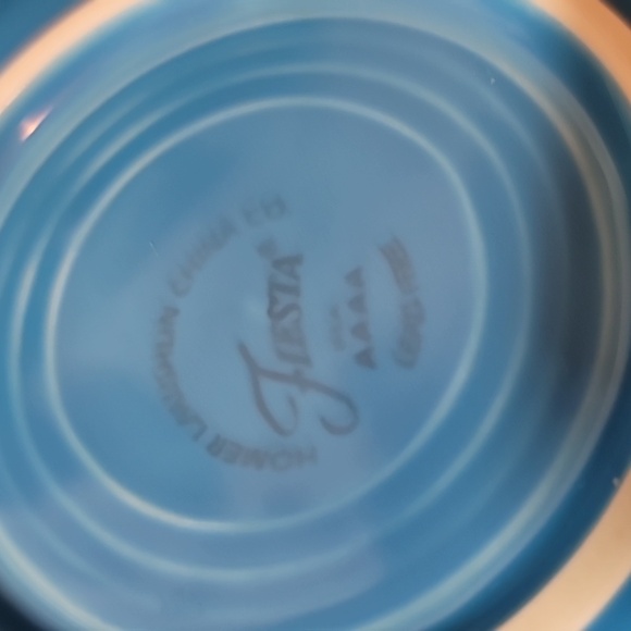 Flat Cup & Saucer Set Fiesta Peacock (Intro 2005) by HOMER LAUGHLIN - Picture 3 of 6